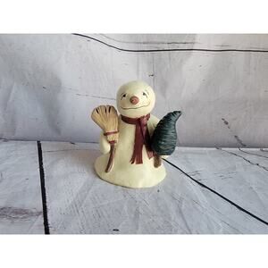 MITTENS & MUFFLERS Snowman SAD TOM Melting 1998 Bonnie Lynn No Chips Or Cracks